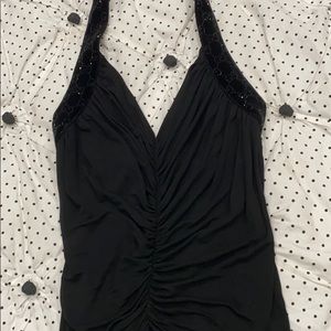 Gucci halter half velvet beautiful ruched top